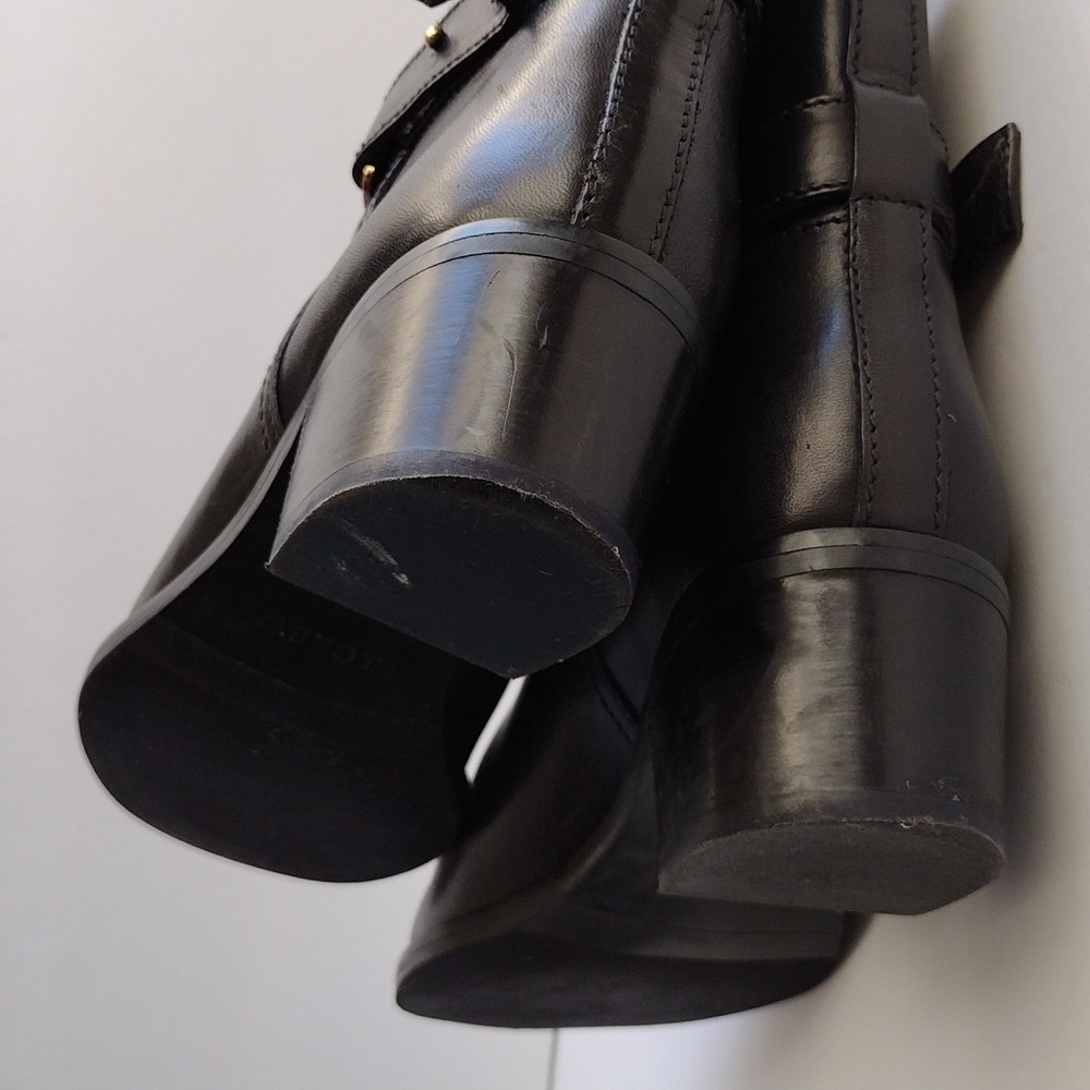 J.Crew Parker black leather ankle boots size 9 - Picture 7 of 10